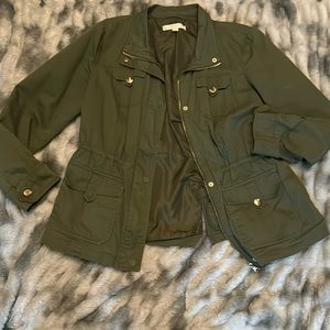 Olive Green Utility Jacket, Size L